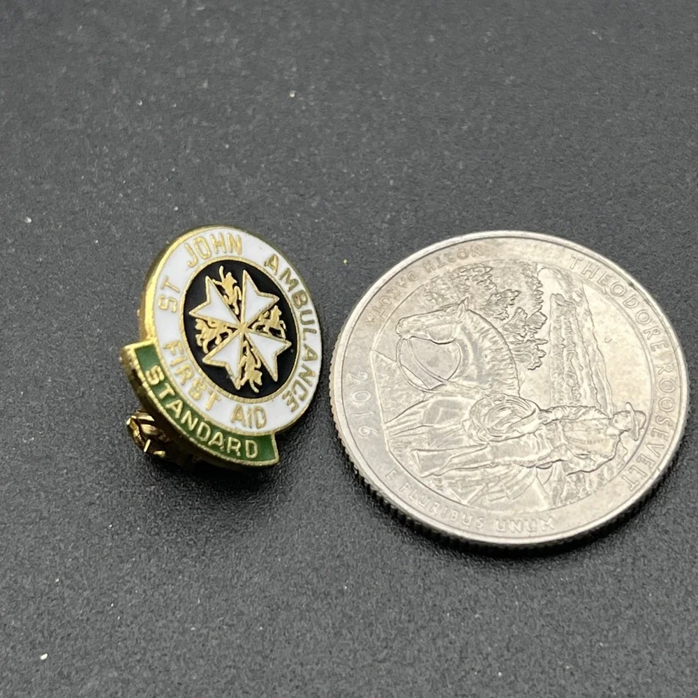 St. John Ambulance First Aid Standard Lapel Hat Pin‎